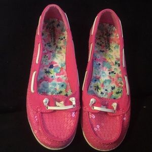 Pre-owned pink sequin shoes